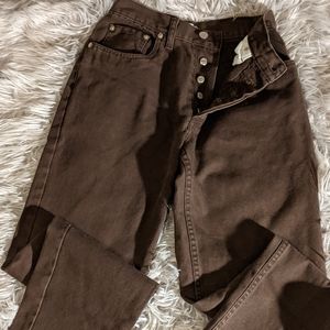 Vtg J Crew button fly tapered pants 28/34